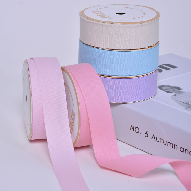 Ribest Custom Cotton Ribbon Printed Logo Personalized for Cloth Hats 100 Yards 6-38MM Wholesale