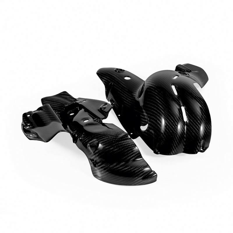 Углеродная Крышка для выхлопных газов мотоцикла, тепловая защита для мотоцикла, обтекатель для Panigale V4