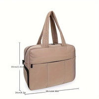Ensemble de voyage haut de gamme matelassé, sac à main en nylon élégant, sac de week-end sophistiqué multi-poches avec compartiment à chaussures ODM