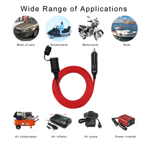 Удлинительный кабель постоянного тока с переходником 18AWG, 12 В, разъем для автомобильного прикуривателя, 12 В - Product Image 2