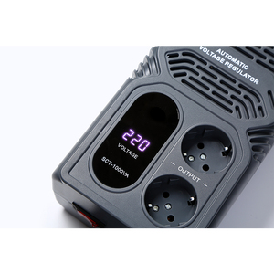 Популярный стабилизатор напряжения SCT-1500VA, однофазный, переменный ток, 50Гц/60Гц, выход 220В ±10%, вход 145-275В, сертификат CE - Product Image 6