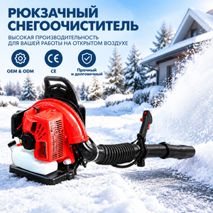 Souffleur à dos thermique 2 temps 63,3 cm³ de qualité industrielle et DIY pour feuilles et neige, certifié CE - Offre Spéciale - Product Image 1