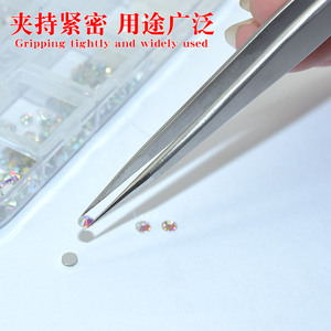 Stainless Steel Tweezers 17.5cm Pointed Precision Clamp For Mobile Phone Repair Tools Industry Use Antimagnetic Chrome Vanadium - Product Image 3