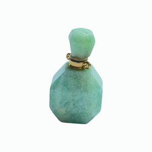 Frasco hueco de amazonita pulida con infusión de Reiki para aceites esenciales, amuleto para guardar, regalo espiritual, adorno. - Product Image 5
