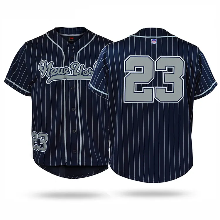 Großhandel Oem Sublimation Plain Blank Baseball Jersey T-Shirt Benutzer definierte Baseball-Trikots für Männer