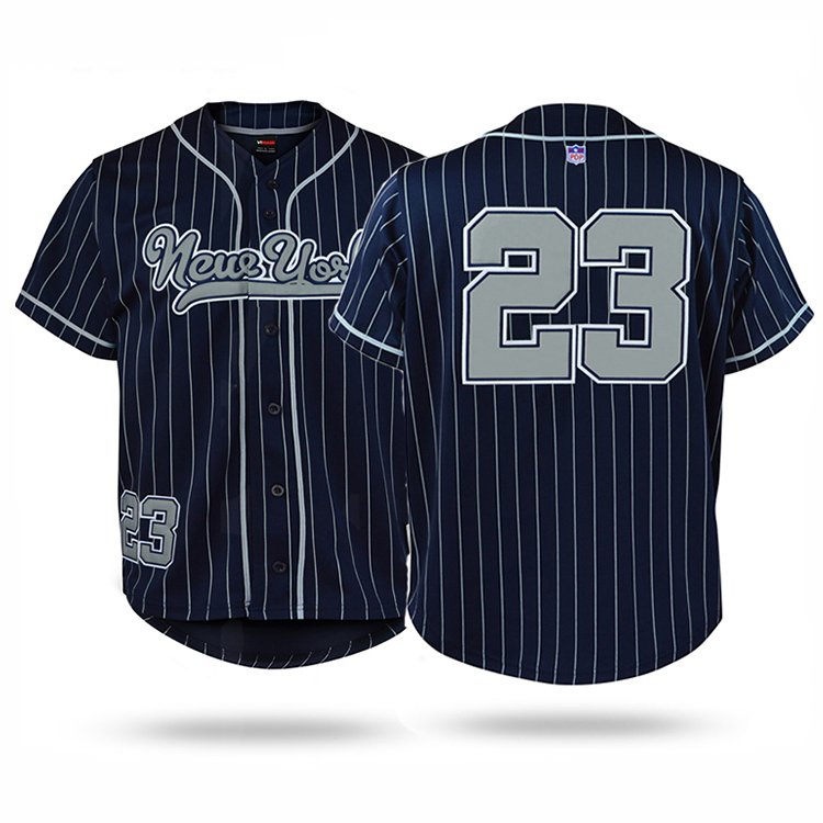 Blue Blank Baseball Jersey Custom Printing Wholesale