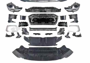 Para Audi <span class=keywords><strong>A6</strong></span> C7 <span class=keywords><strong>2023</strong></span> Kit de carrocería Facelifted C8PA Sport Edition parachoques de coche para modelo antiguo guardabarros lámpara antiniebla rejilla faros cubierta - Product Image 3