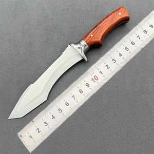 Couteau de survie tactique A18 en acier inoxydable de haute qualité avec clip de fixation, lame droite, manche en bois de noyer, pour la chasse, OEM, DIY 1 - Product Image 6