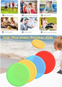 Outdoor Sports Durable Chew Pet Training Toy Interactive Dog Toys Resistance <b>Bite</b> Soft Rubber Toys Pet Flying Discs Dog Frisbeed - Product Image 2