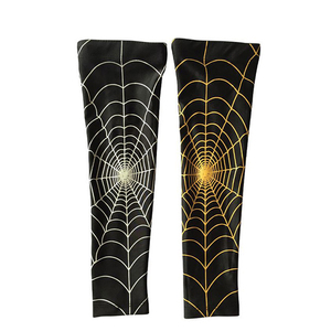 Mangas Largas Deportivas con Diseño de Telaraña, Antideslizantes, Protección Solar, para Baloncesto, Fútbol, Running - Product Image 2