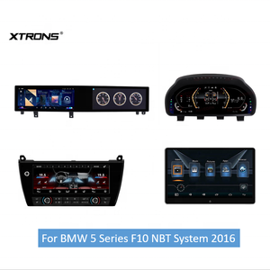 XTRONS Car Interior Retrofit 10.25" Dual Screen AC Control Panel Instrument Cluster Headrest Back Seat Monitor for BMW 5 Series - Product Image 1