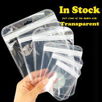 Sacs en plastique pour emballage, pochettes rondes, petits sacs à fermeture éclair pour bijoux, vente chaude