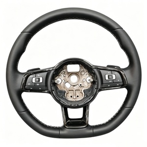 Volante de Cuero Directamente de Fábrica para Volkswagen VW <span class=keywords><strong>Golf</strong></span> Mark <span class=keywords><strong>8</strong></span> R MK8 GTI 8R GTD GTE R8 TSI - Product Image 4