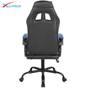 Chaises de jeu de bureau exécutives modernes en cuir PU bleu OEM en gros avec refroidissement et repose-pieds - Product Image 6
