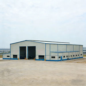 Large Span Prefab Steel Warehouse Building, estrutura metálica durável para fábrica e instalação de armazenamento - Product Image 1