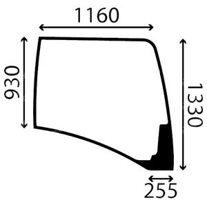 Cristal de Cabina 2346489 234-6489 para Excavadora de Ruedas M313D M315D Excavadora de Orugas: 311D LRR 312D Piezas de Maquinaria de Construcción - Product Image 4
