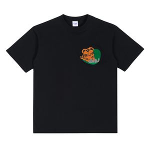 Magliette da uomo ricamate taglie forti in cotone tigre con stampa a sbuffo 3D di alta qualità estiva di alta qualità - Product Image 1