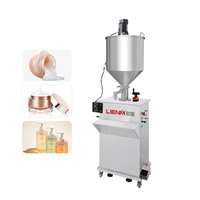 Halbautomatische Pastenfüllmaschine mit Mischer Kosmetik- und Reinigungsmittel-Füllmaschinen Pneumatische Pastenfüllmaschine