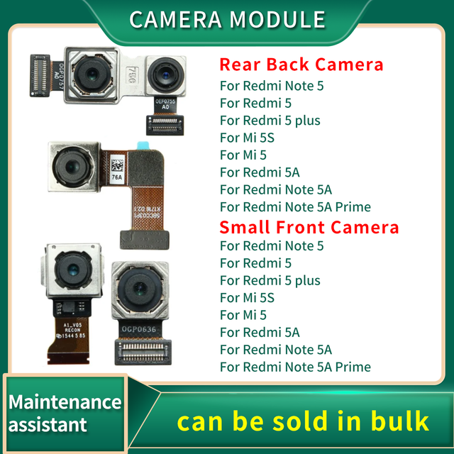 Small Front Camera Flex Cable For Xiaomi Mi 5S Redmi 5 Plus Note 5A 5 Pro Main Big Rear Back Camera Module Ribbon