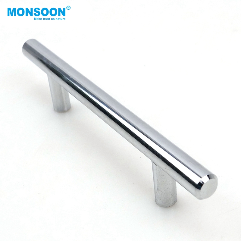 Modern Drawer Cupboard luxury Metal door handles furniture stainless steel T Bar cabinet door pull handle For Cupboard Drawer