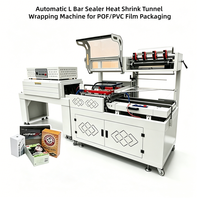 Machine de thermosoudage de film entièrement automatique contrôlée par PLC avec scellage latéral et découpe en L pour l'emballage de boissons et de textiles