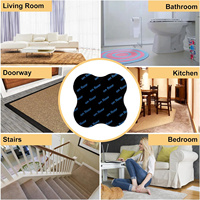Pince à tapis auto-adhésif antidérapant fixe tapis en caoutchouc fleur de prunier double face tapis tapis pince à tapis