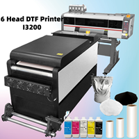 Imprimante DTF Eizoulyn automatique à débouchage automatique, film DTF, technologie Ged, film ab, autocollant en cristal, laminage large, professionnelle, 60, 6 têtes