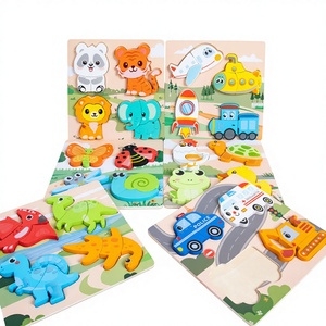 Bloques <span class=keywords><strong>de</strong></span> Rompecabezas 3D Montessori, Animales <span class=keywords><strong>de</strong></span> Dibujos Animados, Vehículos, Tablero <span class=keywords><strong>de</strong></span> Reconocimiento <span class=keywords><strong>de</strong></span> Formas, Juguetes Educativos <span class=keywords><strong>de</strong></span> Aprendizaje Temprano <span class=keywords><strong>para</strong></span> Niños y Niñas - Product Image 2