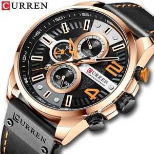 Reloj Curren 8393 de Cuero para Hombre, Deportivo, Cronógrafo, de Cuarzo, con Correa de Acero Inoxidable - Product Image 4