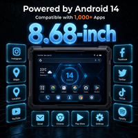 Tablette robuste Android 14 8,68 pouces avec GPS pour UTV, charge rapide 33W, étanche IP68, batterie 8000mAh, autonomie de 11 heures, appareil photo 32MP + 48MP