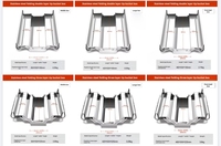 Boîte à Outils Épaissie en Acier Inoxydable, Multifonctionnelle pour Usage Domestique, Pliante à Trois Niveaux, Qualité Industrielle