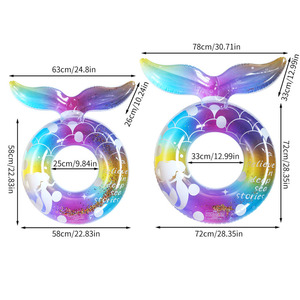 Usine OEM 70cm PVC Guangdong Adultes Crevettes Donut Bébé Cou <span class=keywords><strong>Piscine</strong></span> Tubes Brassards Flotteur Gonflable Anneau De Bain pour Enfants - Product Image 2