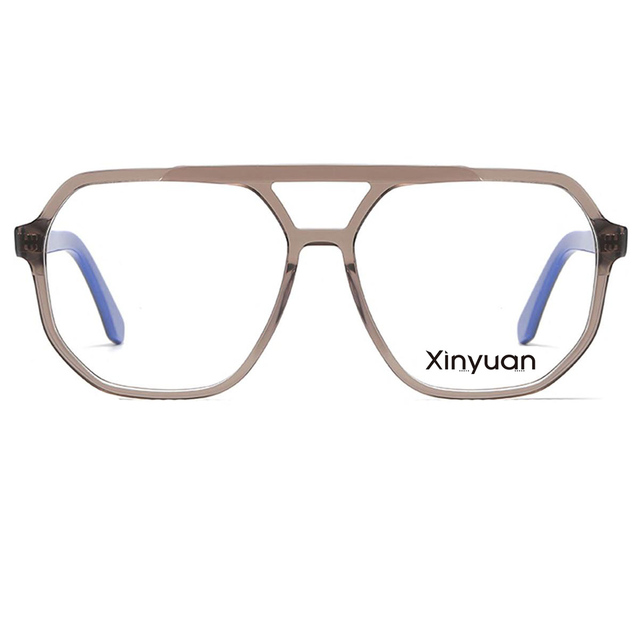 Men Oversize Handmade Acetate Vintage Fashion Glasses/Eyeglasses Frames Double Bridge Design