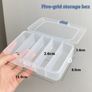 Xách Tay Một Từ Tóc Clip Lưu Trữ Hộp 5 Ngăn Nhựa Cross-Biên Giới Vẻ Đẹp Trang Điểm Tóc Tạo Kiểu Công Cụ Phụ Kiện Organizer - Product Image 6