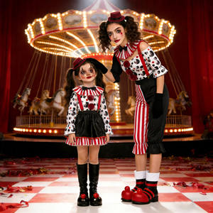 ชุดตัวตลกน่ากลัวที่เหมาะสำหรับครอบครัว ชุดเล่นบทบาทสมมติในธีมละครสัตว์ เหมาะสำหรับการแสดงในงานปาร์ตี้ฮาโลวีนและงานคาร์นิวัล - Product Image 3