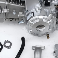 Ensemble moteur de moto 150cc 4 temps, embrayage semi-automatique, 3 vitesses avant, 1 marche arrière, démarrage électrique, refroidissement par air, pour karting et VTT