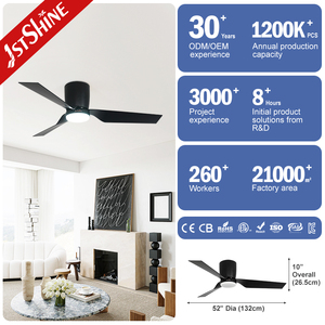 Ventilatore da Soffitto 1stshine a Incasso con Telecomando, Personalizzabile OEM/ODM, a Risparmio Energetico, Innovativo e Durevole, con Luce LED - Product Image 3