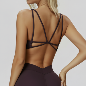 Nuevo Top Deportivo de Yoga para Mujer, Transpirable, con Push-Up, de Nailon y Elastano, sin Espalda, para Gimnasio y Entrenamiento - Product Image 1