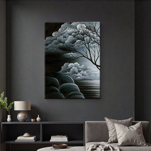 Decoración de Pared para el Hogar, 3 Paneles, Pintura Abstracta de Paisaje, <span class=keywords><strong>Arte</strong></span> Moderno en Lienzo, Impresiones Decorativas para Pared - Product Image 2