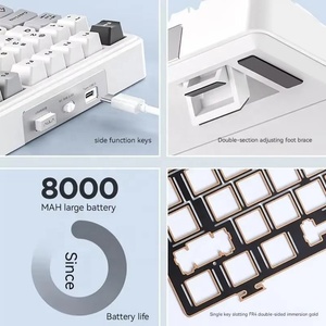 Aula F99 mechanical <b>keyboard</b> gasket PBT hot-swappable three-mode 2.4G <b>wireless</b> gaming custom <b>keyboard</b> 8000mAh - Product Image 4