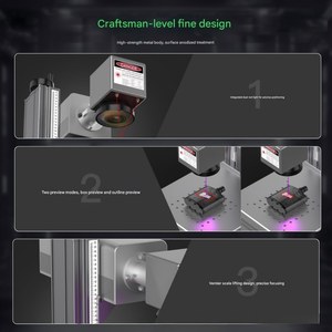 Máquina de Marcado Láser UV de 3W, Refrigerada por Aire, Modo Pulsado, para Vidrio y Plástico, Compatible con DXF - Product Image 6