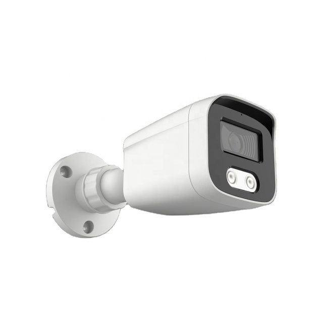 IP67 Metal Cover Plastic Body Cheap 2MP 4MP One-way Audio Built-in Microphone and PoE H.265 Human Detection Bullet IP Camera