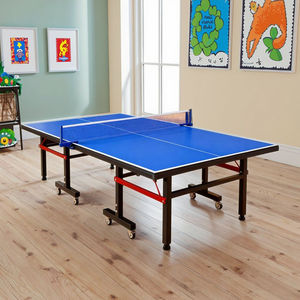 <span class=keywords><strong>Mesa</strong></span> de <span class=keywords><strong>Ping</strong></span> <span class=keywords><strong>Pong</strong></span> <span class=keywords><strong>Mediana</strong></span> para Niños Hecha de Tablero de Fibra de Densidad Media, <span class=keywords><strong>Mesa</strong></span> de Entrenamiento Infantil para Interiores con Ruedas - Product Image 1