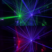 Lampu Laser Langit Berbintang RGBW 8W Berkualitas Tinggi dengan Kontrol DMX512 Proyeksi 10m untuk Pertunjukan Klub Malam