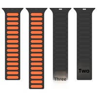 Bracelet pour iWatch S10, bande magnétique en silicone, compatible avec les séries 1 à 9, SE, universel