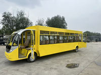 Bus électrique fermé pour le tourisme, 30 places, navette touristique pour parc d'attractions, zone panoramique, station balnéaire et hôtel
