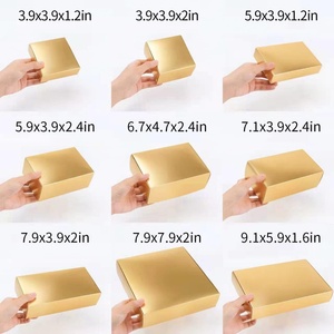 Wholesale High Quality Gold Paper Corrugated Cosmetics Shipping Packaging Gift Mailer Box With Custom Logo Paper Packaging Box - Product Image 6