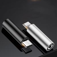 Mini Adaptador de Audio Portátil de Aleación de Aluminio USB C Macho a 3.5mm Hembra de 480Mbps, Conector Universal para Teléfono Móvil