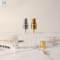 Flacons d'échantillons de parfum portables de 5 ml et 10 ml avec pulvérisateur en aluminium, flacons testeurs en verre anti-fuite pour voyage et cosmétiques