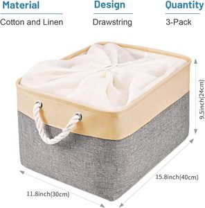 Cesta de Almacenamiento Plegable de Tela Moderna para el Hogar, Venta al por Mayor Directa de Fábrica, para Ropa, Herramientas, Jeans, Rectangular - Product Image 2